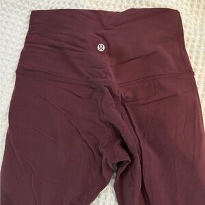 Lululemon Align Burgundy Leggings
